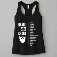 Beard Measurement Chart Beard Length Funny Growth Chart Womens Tank Top
