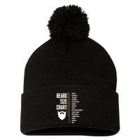 Beard Measurement Chart Beard Length Funny Growth Chart Pom Pom 12in Knit Beanie