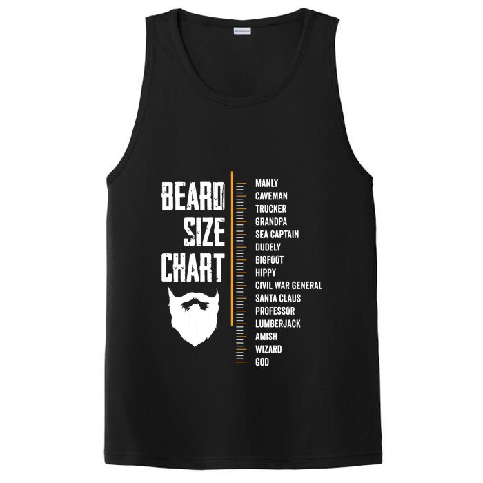 Beard Measurement Chart Beard Length Funny Growth Chart PosiCharge Competitor Tank