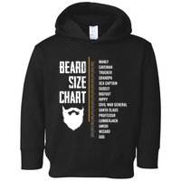 Beard Measurement Chart Beard Length Funny Growth Chart Toddler Hoodie