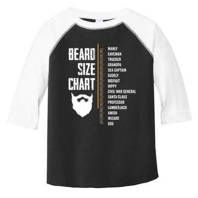 Beard Measurement Chart Beard Length Funny Growth Chart Toddler Fine Jersey T-Shirt