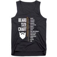 Beard Measurement Chart Beard Length Funny Growth Chart Tank Top