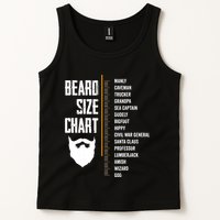 Beard Measurement Chart Beard Length Funny Growth Chart Tank Top