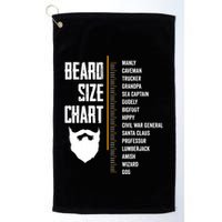 Beard Measurement Chart Beard Length Funny Growth Chart Golf Towel