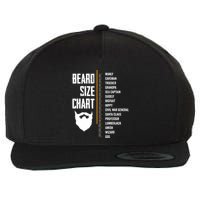 Beard Measurement Chart Beard Length Funny Growth Chart Wool Snapback Cap
