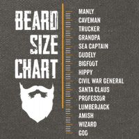 Beard Measurement Chart Beard Length Funny Growth Chart Cotton Canvas Backpack