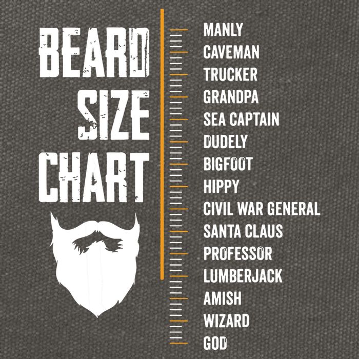 Beard Measurement Chart Beard Length Funny Growth Chart Cotton Canvas Backpack