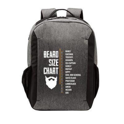 Beard Measurement Chart Beard Length Funny Growth Chart Vector Backpack