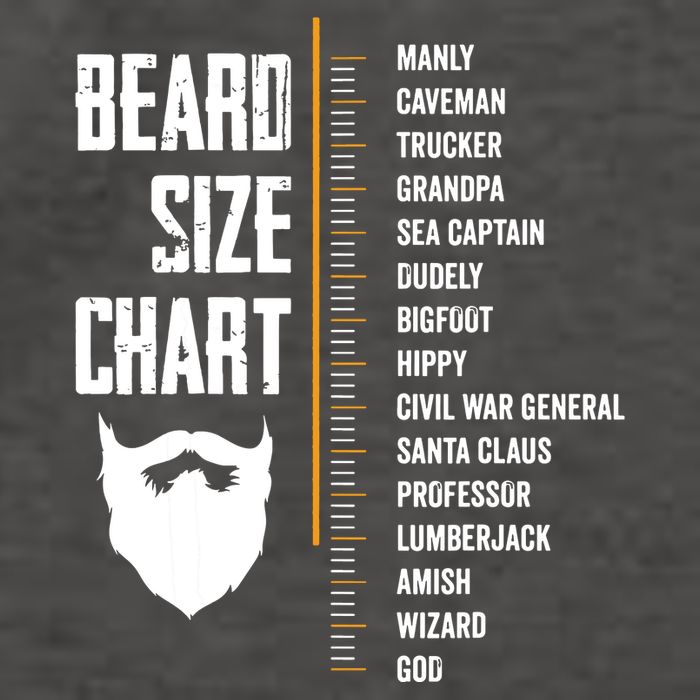 Beard Measurement Chart Beard Length Funny Growth Chart Vector Backpack