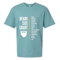 Beard Measurement Chart Beard Length Funny Growth Chart Sueded Cloud Jersey T-Shirt