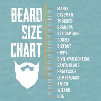 Beard Measurement Chart Beard Length Funny Growth Chart Sueded Cloud Jersey T-Shirt