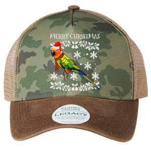 Bird Merry Christmas Ornament Sun Conure Ugly Xmas Legacy Tie Dye Trucker Hat