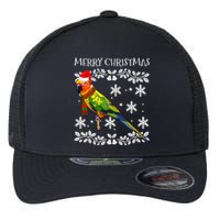 Bird Merry Christmas Ornament Sun Conure Ugly Xmas Flexfit Unipanel Trucker Cap