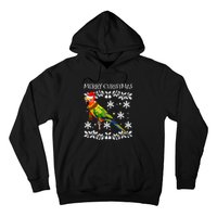 Bird Merry Christmas Ornament Sun Conure Ugly Xmas Hoodie