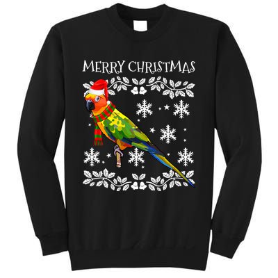 Bird Merry Christmas Ornament Sun Conure Ugly Xmas Sweatshirt