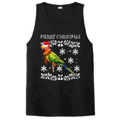 Bird Merry Christmas Ornament Sun Conure Ugly Xmas PosiCharge Competitor Tank