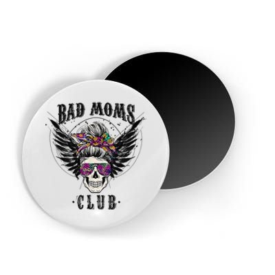 Bad Moms Club Leopard Skull Mom Funny Mom Mother's Day Magnet