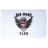 Bad Moms Club Leopard Skull Mom Funny Mom Mother's Day Microfiber Hand Towel