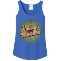 Barry Manilow Circle Retro Vintage Music Ladies Essential Tank