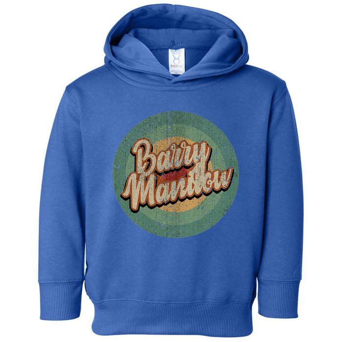 Barry Manilow Circle Retro Vintage Music Toddler Hoodie