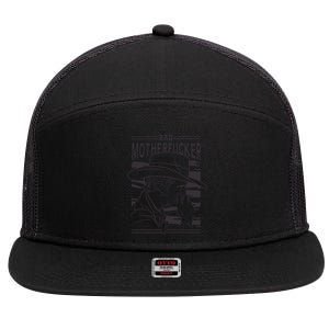 Bad Motherfucker Cowboy 7 Panel Mesh Trucker Snapback Hat