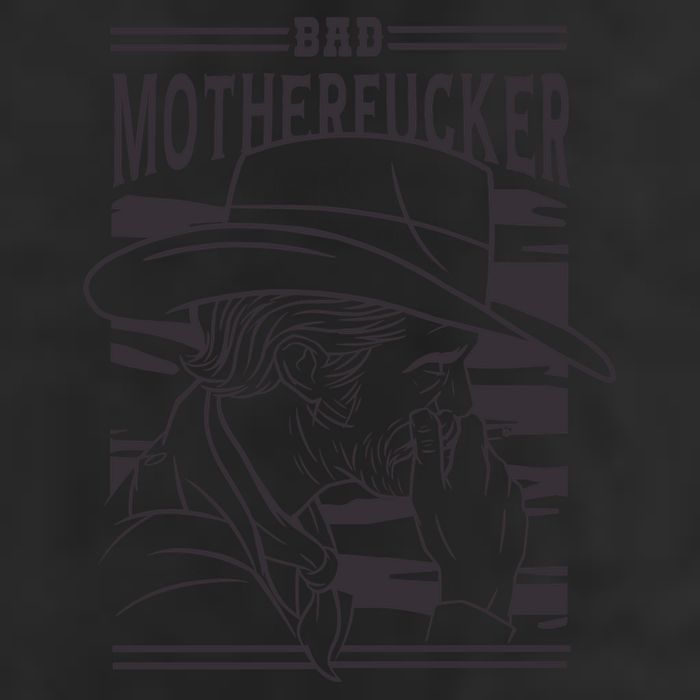 Bad Motherfucker Cowboy 7 Panel Mesh Trucker Snapback Hat