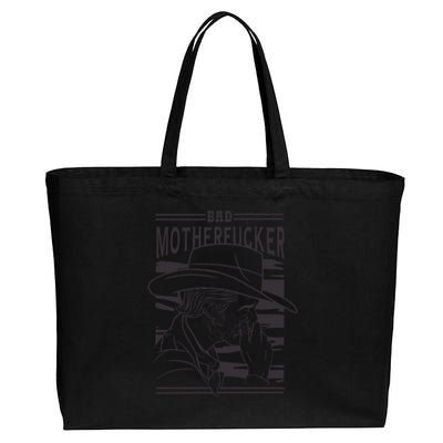 Bad Motherfucker Cowboy Cotton Canvas Jumbo Tote