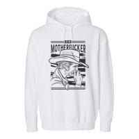 Bad Motherfucker Cowboy Garment-Dyed Fleece Hoodie