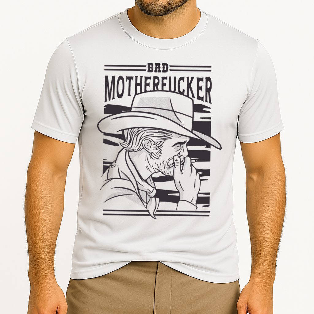 Bad Motherfucker Cowboy Cooling Performance Crew T-Shirt