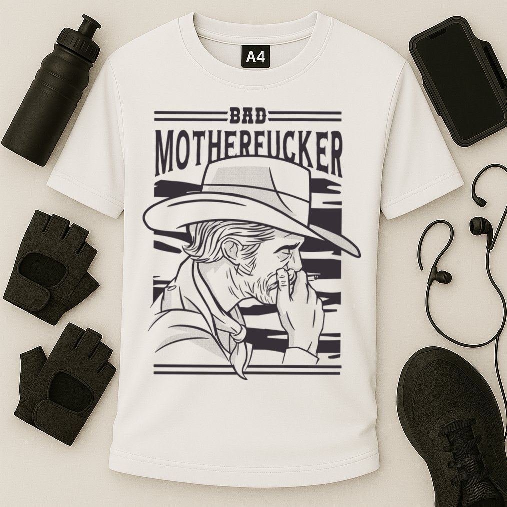 Bad Motherfucker Cowboy Cooling Performance Crew T-Shirt