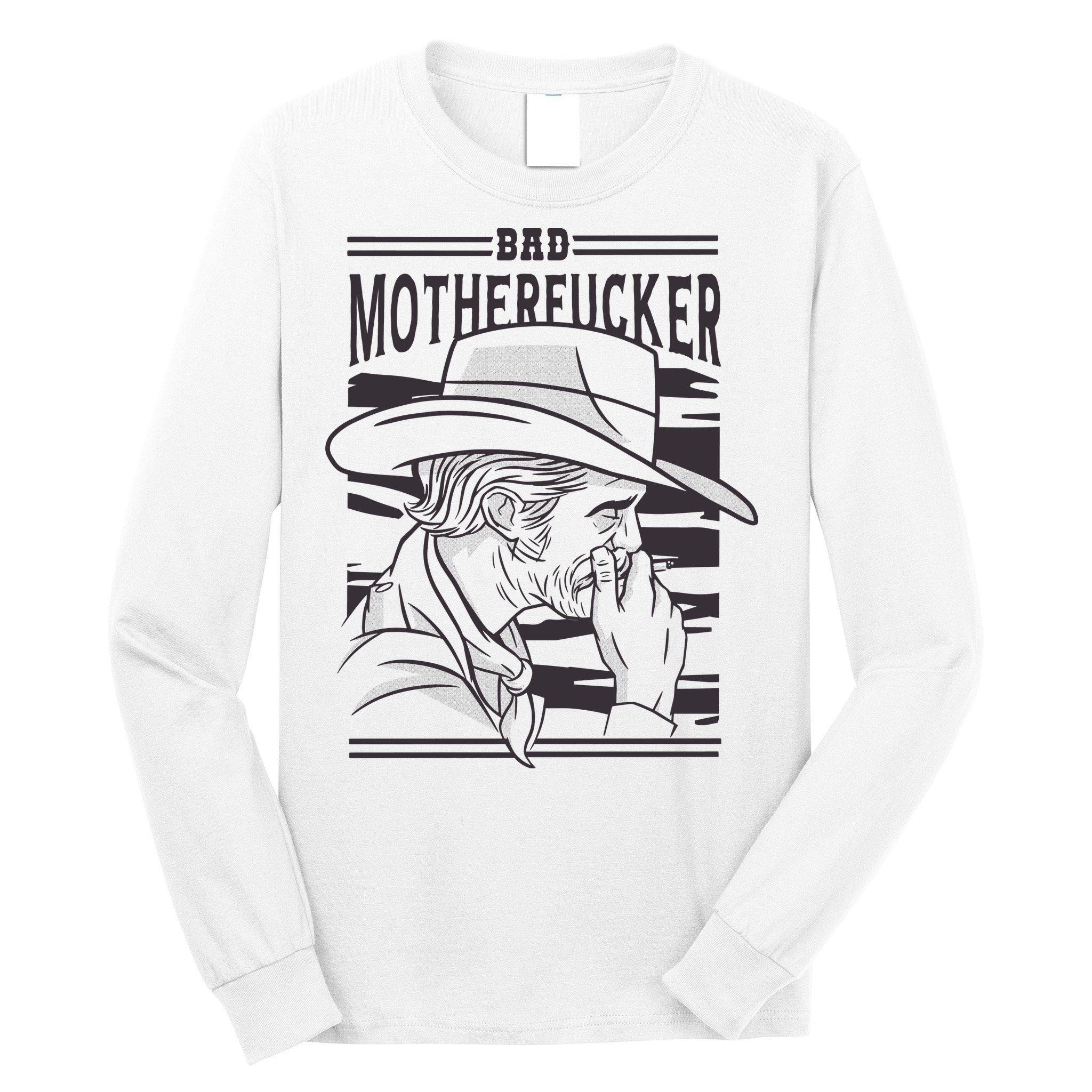 Bad Motherfucker Cowboy Long Sleeve Shirt