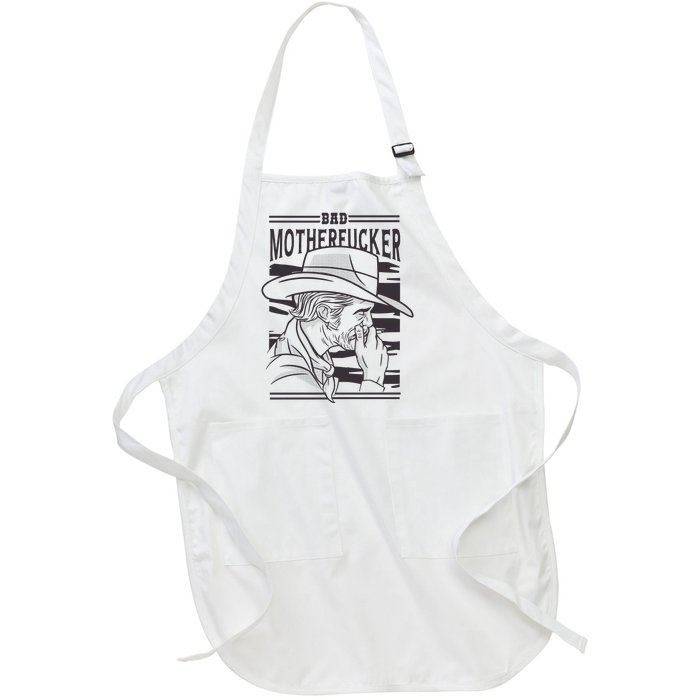 Bad Motherfucker Cowboy Full-Length Apron With Pockets