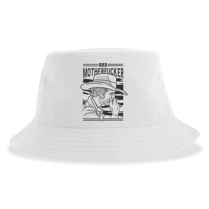 Bad Motherfucker Cowboy Sustainable Bucket Hat