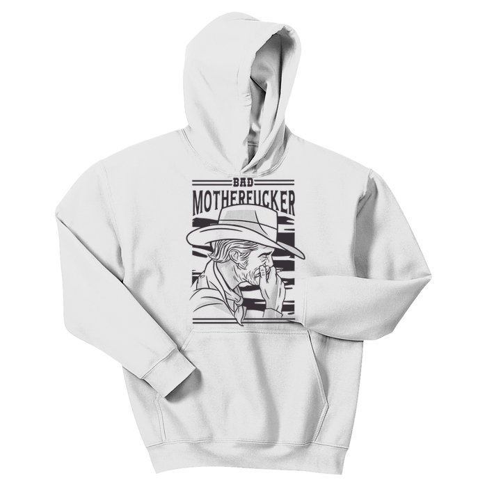 Bad Motherfucker Cowboy Kids Hoodie