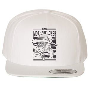 Bad Motherfucker Cowboy Wool Snapback Cap