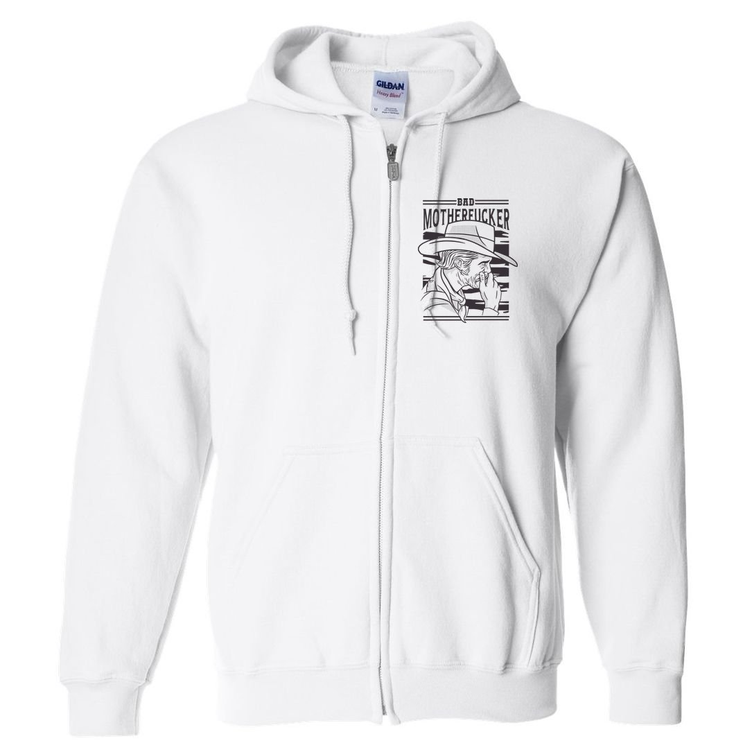 Bad Motherfucker Cowboy Full Zip Hoodie