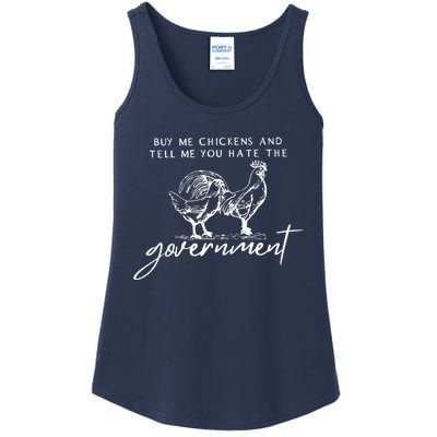 Buy Me Chickens And Tell Me You Hate The Government Ladies Essential Tank