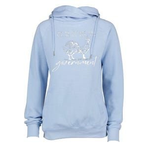 Buy Me Chickens And Tell Me You Hate The Government Womens Funnel Neck Pullover Hood