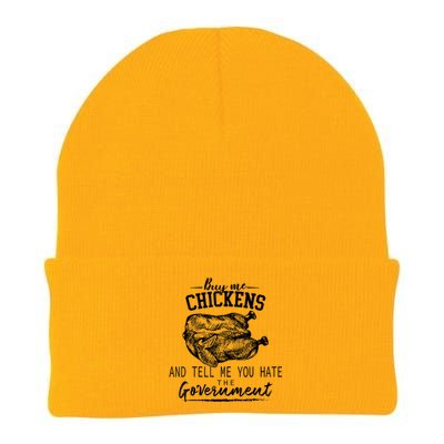 Buy Me Chickens And Tell Me You Hate The Government Knit Cap Winter Beanie