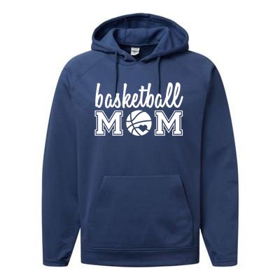 Basketball Mom Cute Top Gift Performance Fleece Hoodie