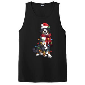 Bernese Mountain Christmas Light Funny Dog Lover Xmas Gift Funny Gift PosiCharge Competitor Tank