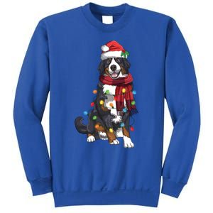 Bernese Mountain Christmas Light Funny Dog Lover Xmas Gift Funny Gift Sweatshirt