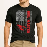 Boil Master Crawfish American Flag Crawdaddy Crayfish Cooling Performance Crew T-Shirt