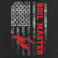 Boil Master Crawfish American Flag Crawdaddy Crayfish Adult Drive Performance Visor