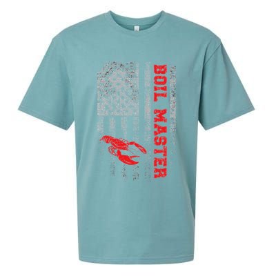 Boil Master Crawfish American Flag Crawdaddy Crayfish Sueded Cloud Jersey T-Shirt