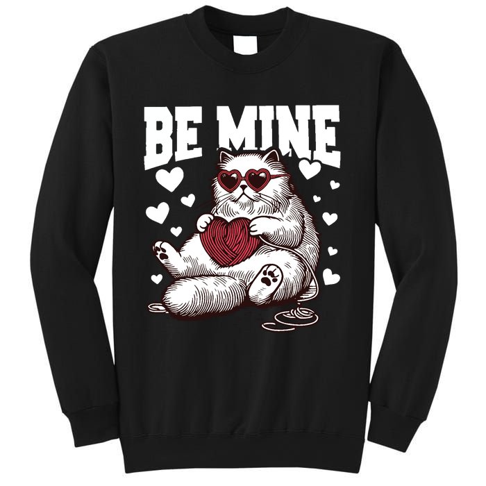 Be Mine Cat Valentine Cat Lover Gift Sweatshirt