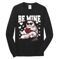 Be Mine Cat Valentine Cat Lover Gift Tall Long Sleeve T-Shirt