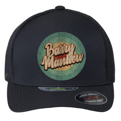 Barry Manilow Circle Retro Vintage Music Flexfit Unipanel Trucker Cap