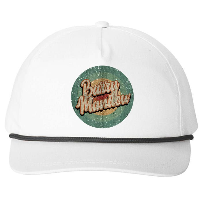 Barry Manilow Circle Retro Vintage Music Snapback Five-Panel Rope Hat