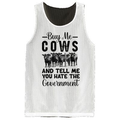 Buy Me Cows And Tell Me You Hate The Government Mesh Reversible Basketball Jersey Tank